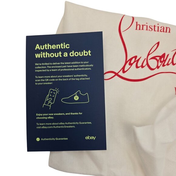 NWT/NIB Christian Louboutin Men's Arpoador Flat Black Sneakers Size 40/US Size 7 - Picture 14 of 14